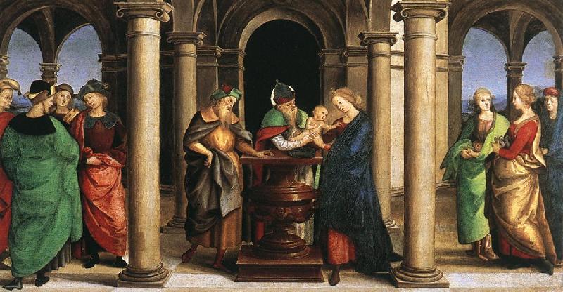 RAFFAELLO Sanzio The Presentation in the Temple (Oddi altar, predella) Germany oil painting art
